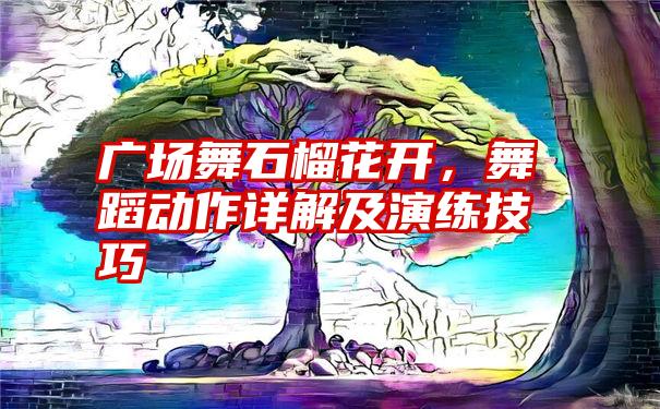 广场舞石榴花开，舞蹈动作详解及演练技巧