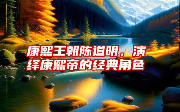 康熙王朝陈道明，演绎康熙帝的经典角色