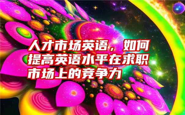 人才市场英语，如何提高英语水平在求职市场上的竞争力