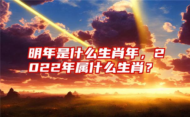 明年是什么生肖年，2022年属什么生肖？