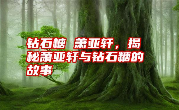 钻石糖 萧亚轩，揭秘萧亚轩与钻石糖的故事