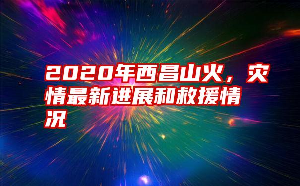 2020年西昌山火，灾情最新进展和救援情况