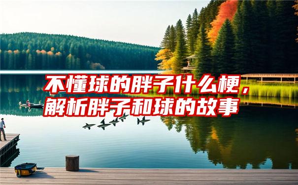 不懂球的胖子什么梗，解析胖子和球的故事