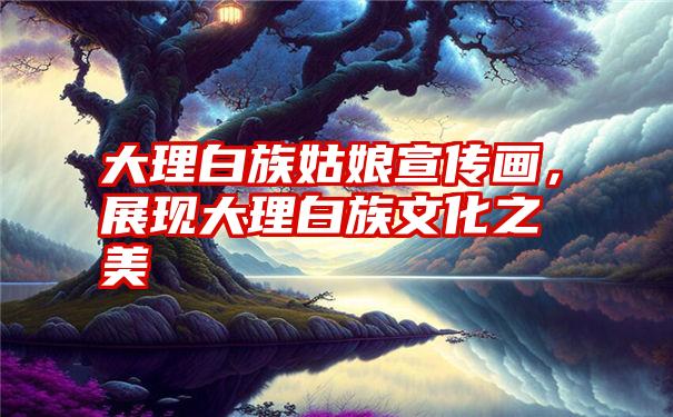 大理白族姑娘宣传画，展现大理白族文化之美