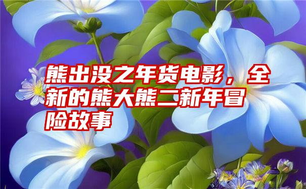 熊出没之年货电影，全新的熊大熊二新年冒险故事