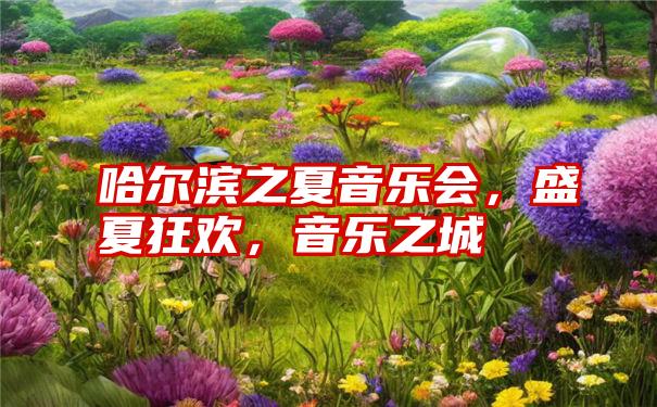 哈尔滨之夏音乐会，盛夏狂欢，音乐之城