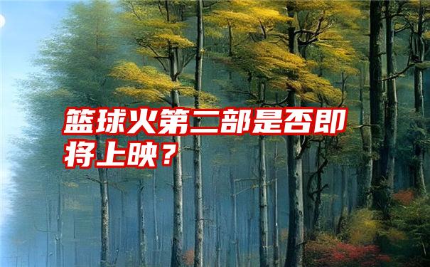 篮球火第二部是否即将上映？