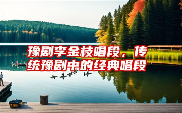 豫剧李金枝唱段，传统豫剧中的经典唱段