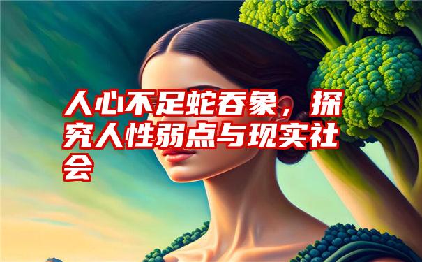 人心不足蛇吞象，探究人性弱点与现实社会