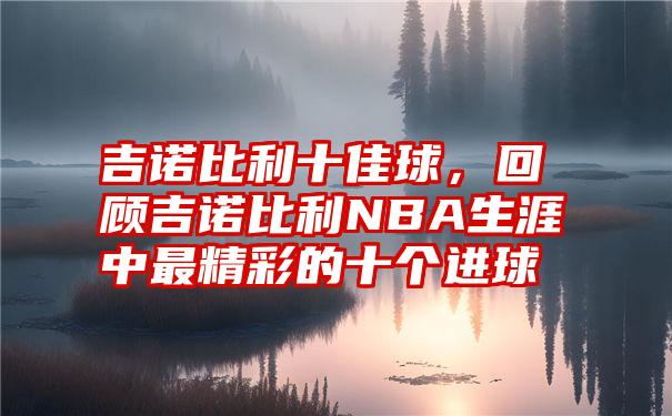 吉诺比利十佳球，回顾吉诺比利NBA生涯中最精彩的十个进球