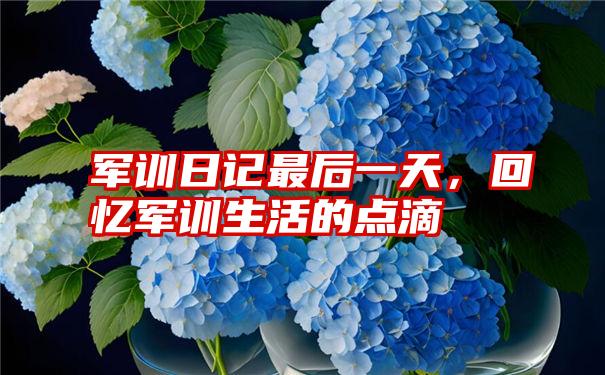 军训日记最后一天，回忆军训生活的点滴