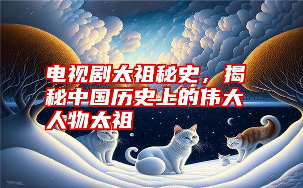 电视剧太祖秘史，揭秘中国历史上的伟大人物太祖