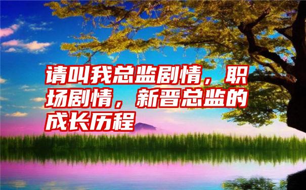 请叫我总监剧情，职场剧情，新晋总监的成长历程