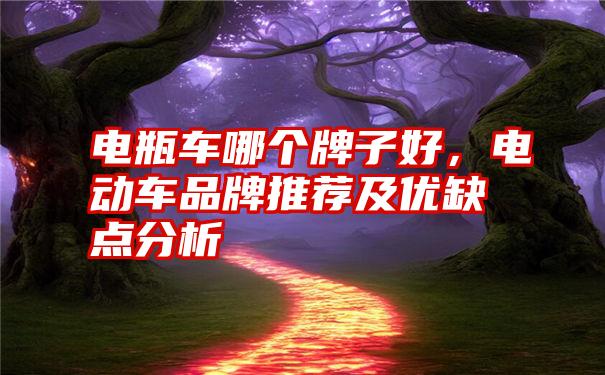 电瓶车哪个牌子好，电动车品牌推荐及优缺点分析