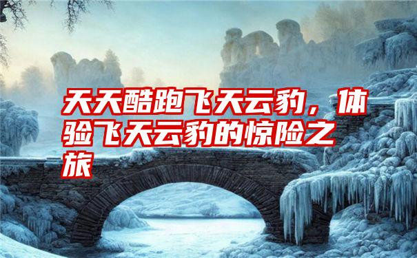 天天酷跑飞天云豹,体验飞天云豹的惊险之旅