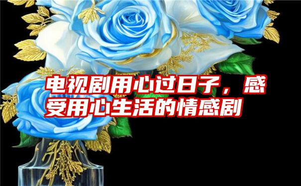 电视剧用心过日子,感受用心生活的情感剧
