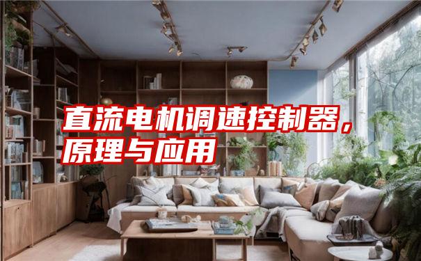 直流电机调速控制器,原理与应用