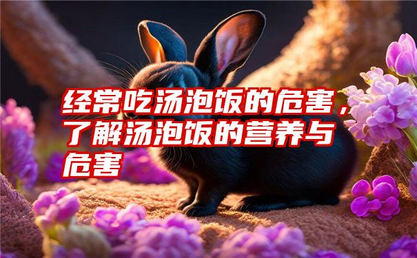 经常吃汤泡饭的危害，了解汤泡饭的营养与危害