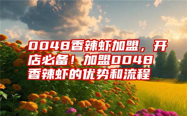 0048香辣虾加盟,开店必备!加盟0048香辣虾的优势和流程