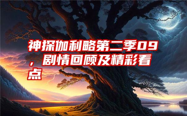 神探伽利略第二季09，剧情回顾及精彩看点