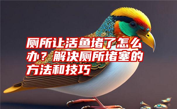 厕所让活鱼堵了怎么办？解决厕所堵塞的方法和技巧