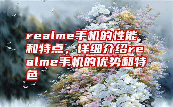 realme手机的性能和特点，详细介绍realme手机的优势和特色