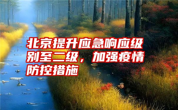 北京提升应急响应级别至二级，加强疫情防控措施