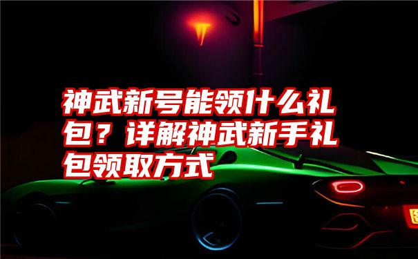 神武新号能领什么礼包？详解神武新手礼包领取方式