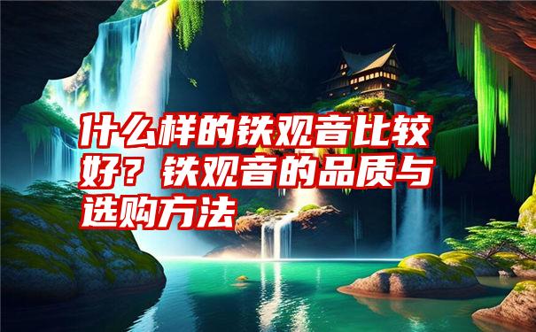 什么样的铁观音比较好？铁观音的品质与选购方法