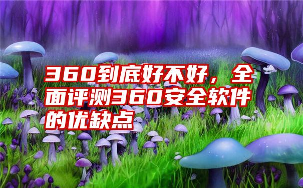 360到底好不好，全面评测360安全软件的优缺点