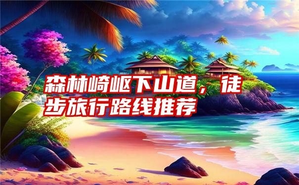 森林崎岖下山道,徒步旅行路线推荐