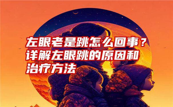 左眼老是跳怎么回事？详解左眼跳的原因和治疗方法