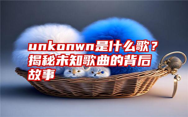 unkonwn是什么歌？揭秘未知歌曲的背后故事