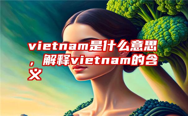 vietnam是什么意思，解释vietnam的含义