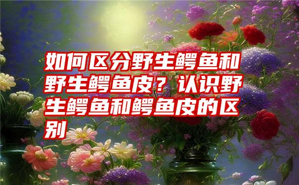 如何区分野生鳄鱼和野生鳄鱼皮？认识野生鳄鱼和鳄鱼皮的区别