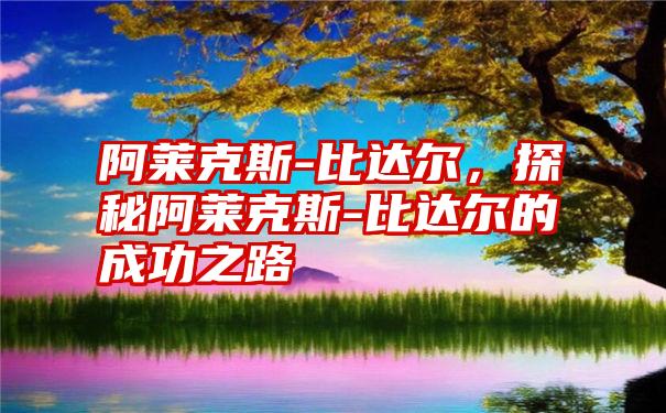 阿莱克斯-比达尔,探秘阿莱克斯-比达尔的成功之路