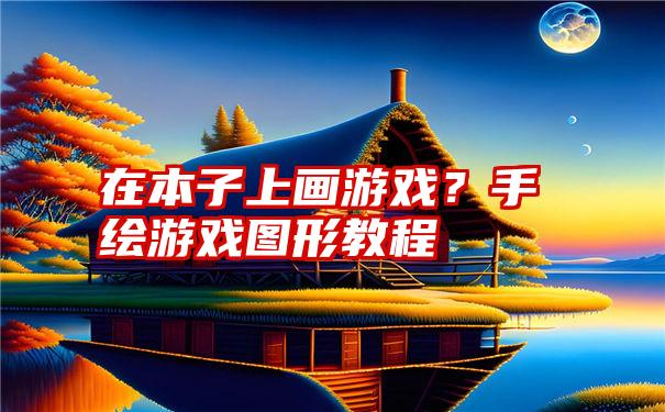 在本子上画游戏?手绘游戏图形教程