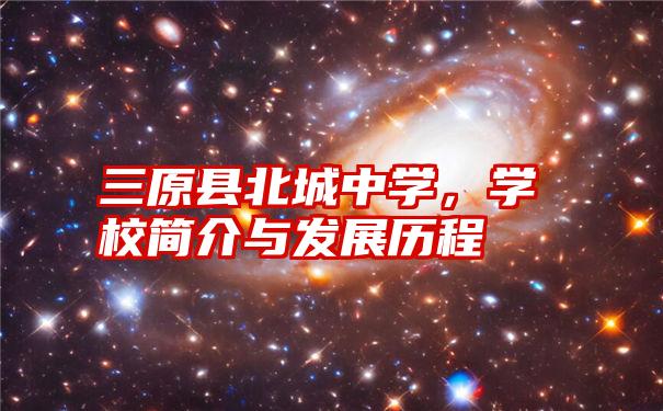三原县北城中学,学校简介与发展历程