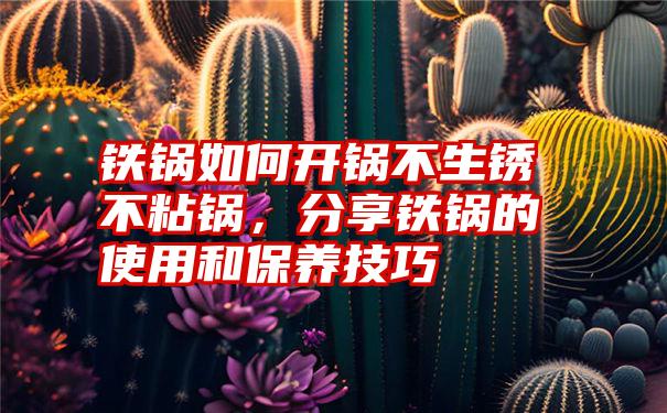 铁锅如何开锅不生锈不粘锅，分享铁锅的使用和保养技巧