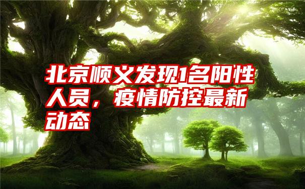 北京顺义发现1名阳性人员，疫情防控最新动态