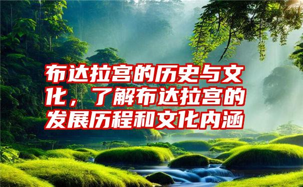 布达拉宫的历史与文化，了解布达拉宫的发展历程和文化内涵