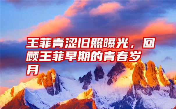 王菲青涩旧照曝光，回顾王菲早期的青春岁月