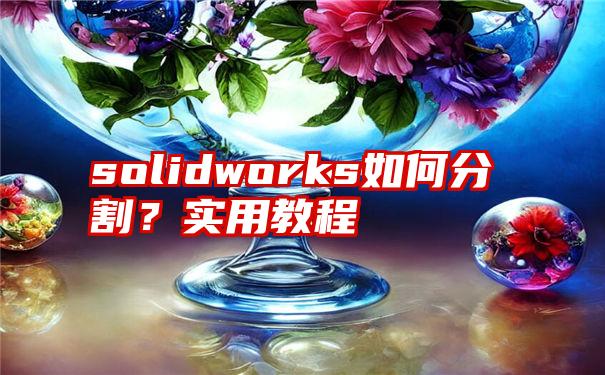 solidworks如何分割？实用教程