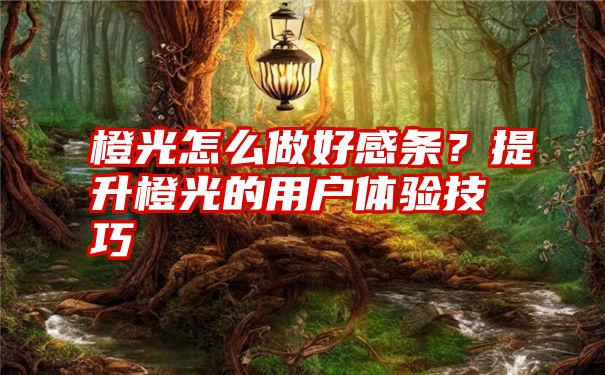 橙光怎么做好感条？提升橙光的用户体验技巧