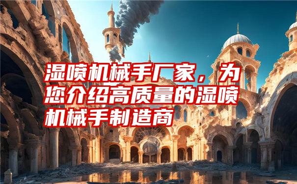 湿喷机械手厂家，为您介绍高质量的湿喷机械手制造商