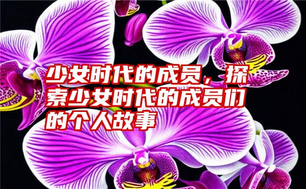 少女时代的成员,探索少女时代的成员们的个人故事