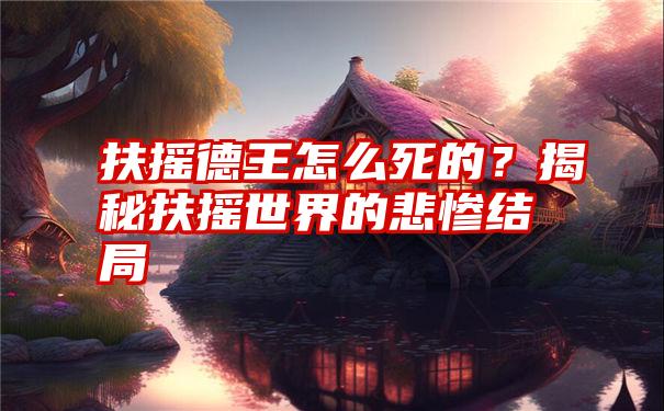 扶摇德王怎么死的？揭秘扶摇世界的悲惨结局