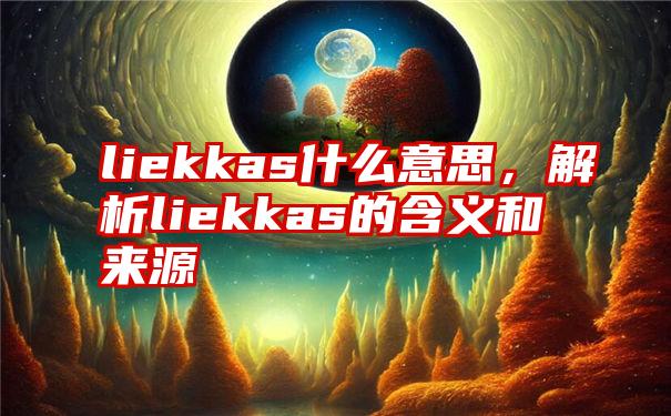 liekkas什么意思，解析liekkas的含义和来源