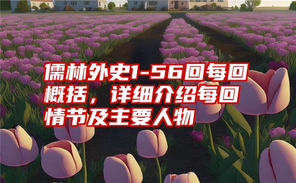 儒林外史1-56回每回概括，详细介绍每回情节及主要人物