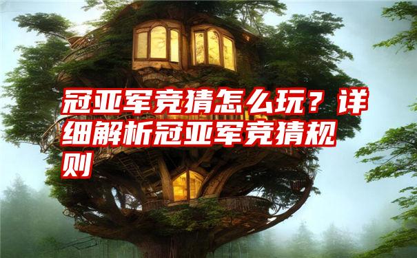 冠亚军竞猜怎么玩？详细解析冠亚军竞猜规则